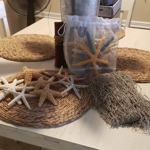 Fish net and star fish